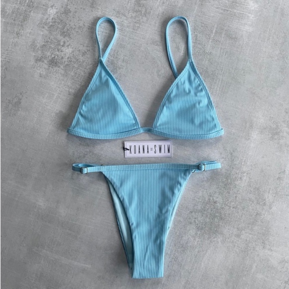 Koana Swim Ribbed Willow set- baby blue